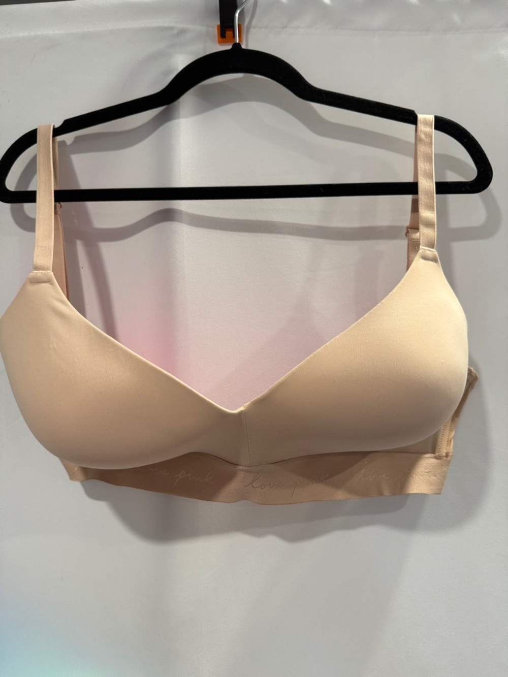 NWT PINK Victoria's Secret Light Nude Wireless T-Shirt Bra